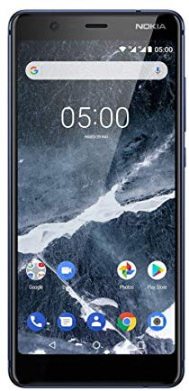 Nokia 5.1 5.5 Inch Android UK Sim-Free Smartphone with 2 GB RAM and 16 GB Storage (Single Sim) - Blue