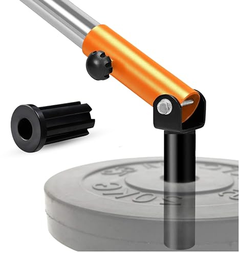 Yes4All Barbell Bomb, T Bar 4 handgrepen verstelbaar & enkele arm landmine handvat (2,87 inch) - past zowel 1 inch en 5 cm lange halterstang, persen, rijen, rotaties, gespleten squats en training voor