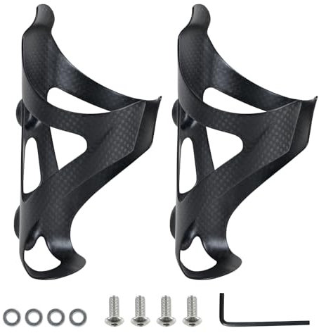ROADNADO 2PC Portabidones de Bicicleta Fibra de Carbono MTB Portabidones Ultraligero 26g Portabidones de Ciclismo Profesional para Bicicleta de Carretera Bicicleta de montaña Bicicleta de Carreras