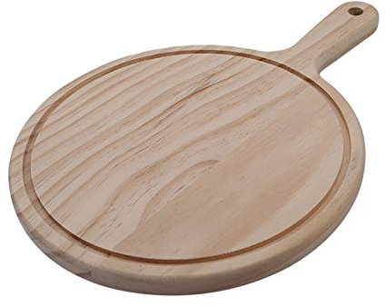 Pizza Tray Wooden Pizza Board Round Pizza Baking Tray Pizza Stone Cutting Board Platter Pizza Cake Bakeware Tools Kitchen Pastry Tools Pizza Pan (Color : 9 inch)