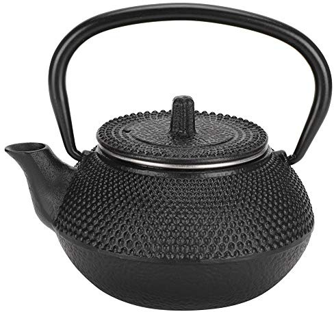 Cast Iron Teapot, 10 Oz/ 0.3L Japanese Teapot Stovetop Tea Pot Cast Iron Tea Kettle with Infuser/Strainer for Loose Tea