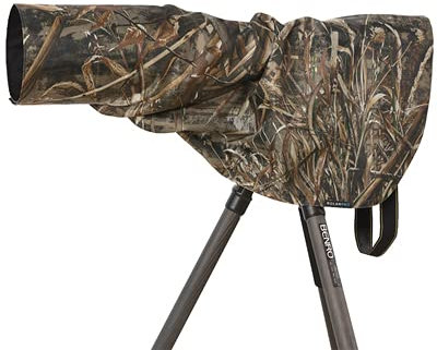 ROLANPRO L-Größe Regenschutz Regenmantel für Teleobjektiv, Regenschutz/Objektiv, Regenmantel, Tarnpistolen, Kleidung, 90 cm Länge, 800 mm f/5.6 Linse verwendbar, dickeres Gras wasserdicht