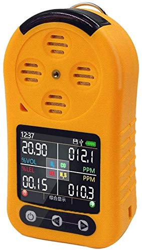 Precise 4 In 1 Gas Detector, Portable EX/O2/H2S/CO Gas Detector Toxic And Harmful Multi Gas Monitor With LCD Detect