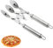 Tagliapasta, Tagliapizza Regolabile, Rotelline in Acciaio Inox, 3 Rotelline da Taglio, Coltello Pizza Tondo, Coltello Pasticceria Torta Multi-Rotondo (3 wheel)