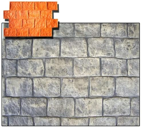 Molde de hormigón impreso imitacion Adoquín - 64x41 cm - Moldes Hormigon Impreso (FLEXIBLE) (Para Paredes y terminaciones)