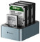Yottamaster 4 Bay Offline-Klonen Festplatten Dockingstation Aluminium für 2,5/3,5 Zoll, USB 3.2 Gen1 SATA SSD/HDD Docking Station mit 12V 6.5A Netzteil, Unterstützt 4x18TB Max