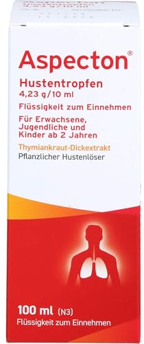 Aspecton Hustentropfen bei Husten und akuter Bronchitis, 100 ml Lösung