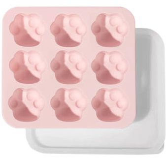 Aublinto Cavity - Moldes de silicona para helados, reutilizables, con mango, dibujos animados, pequeños moldes para helados, para manualidades, postres, chocolate, frutas