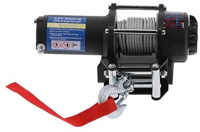 Treuil Électrique 2.5 Tonnes 12V Avec Télécommande Pour Dépanneuse Voiture 4x4 Hors route Remorque Bateau Marine Tire Fort Câble en acier 13 mètres