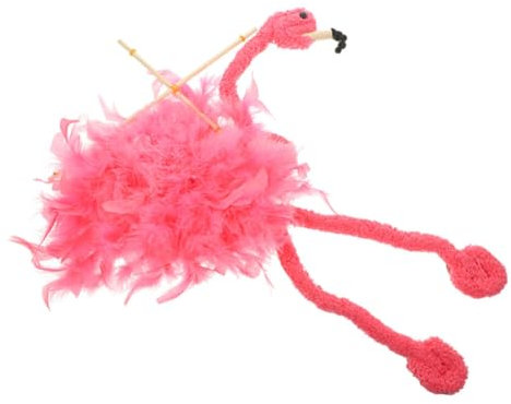 MOLUCKFU Flamingo Marionette Plüschtier Interaktive Fadenpuppe Ebene Marionette Für Puppentheater Wohnzimmerdekoration Partyspielzeug
