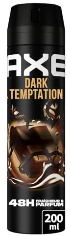 AXE - Déodorant Homme Spray - Dark Temptation - 48h non-stop frais - Parfum chocolat - 200ml