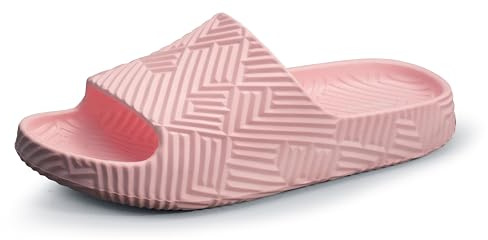 Weweya Shower Slippers House Slides Beach Sandals Pink Women 6 Men 4.5 | Lightweight
