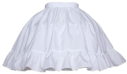 GIVBRO Dam Tutu Petticoat Kjol Vit Puffig Cosplay Underkjol Krinolin För Festkostym Danskjol