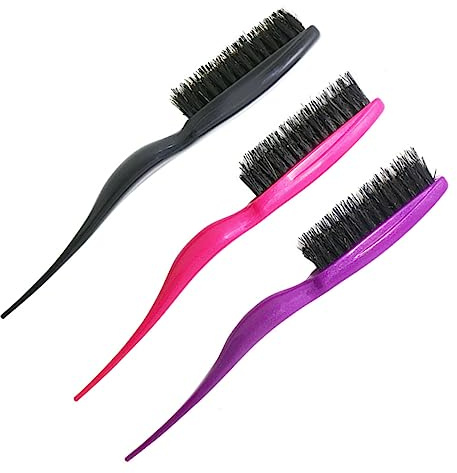 VALICLUD 4pièces Brosse à Crêper Poils De Sanglier Peignes Et Brosses à Cheveux Pour Coiffure Lot De Articles