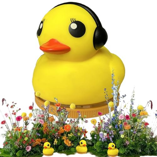 Luci giardino esterno, luci da giardino solare,Forma di anatra esterna lampada - Lampada a LED carina decorativa per terrazza da cortile da giardino, dispositivo di illuminazione del percorso