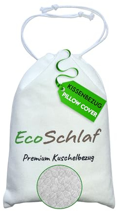 EcoSchlaf Kissenbezug für Orthopädisches Kissen (Wechselbezug Grau) | Ersatzbezug mit Kühl- und Wärmeeffekt | Weich & Kuschelig | Pillow Cover aus Bambusfaser I Zertifiziert