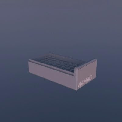 Filamelt Munitionsbox / .44 Magnum / ‘Schiebedeckel’ / Patronenbox, Ammo Box 50er