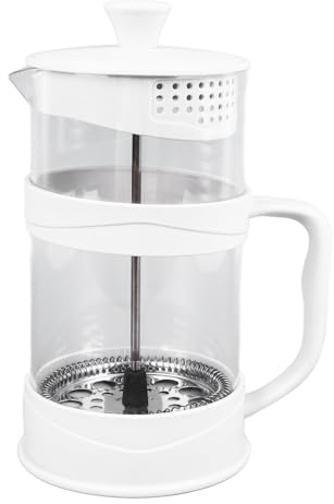 EOJDDPA de prensa francesa, 1000 ml, vidrio de borosilicato alto, doble capa de aislamiento, prensa manual, para preparar té y café en casa u oficina