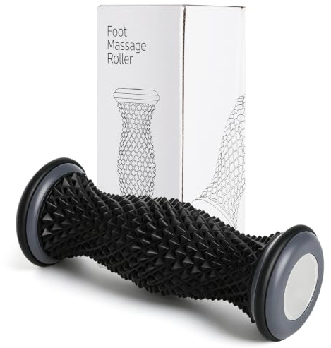 XRVRILE fotmassagerulle för plantar fasciit, ergonomiskt utformad fasciabulle, bärbar, fotmassagerulle för fötter, för att lindra plantar fasciit, fotvalvsmärtor