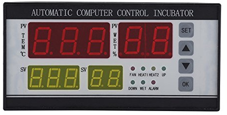 Fdit Contrôleur d'humidité de la température du thermostat d'incubateur automatique multifonctionnel