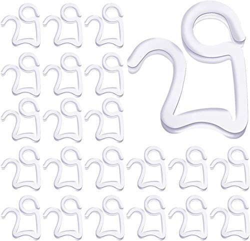 HIQE-FL 120 Stück Dachrinnenhaken,Dachrinne Lichterkette,Lichterkette Halterung,Befestigung,Kunststoff Lichterkette,Weihnacht Licht Clips,Hang Haken