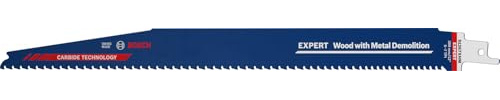 Bosch Professional 10x Expert ‘Wood with Metal Demolition’ S 1267 XHM Säbelsägeblatt (für Holz mit zähem Metall, Länge 300 mm, Zubehör Säbelsäge) | für Holz mit zähem Metall, Bauholz mit Mörtel und Nägeln, Länge 300 mm, Professional Zubehör Säbelsäge