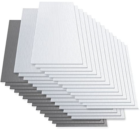Floordirekt 10,25 m² Hohlkammerplatte - 14x Stegplatten 60,5 x 121 cm - Doppelstegplatten aus Polycarbonat - Hohlkammerplatten für Gewächshaus & Modellbau (Transparent, 4 mm)