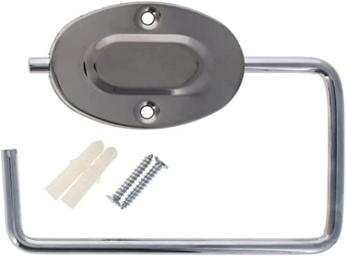 Toilet Roll Holder Stainless Steel Bathroom Loo Paper Holders Wall Mounted Heavy Duty Silver Tissue Dispenser Traditional Strong Towel Hanger Rack For Bath And Kitchen Fittings Included (1 Pack)