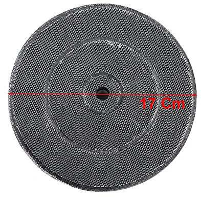 JCSPARES® - Filtro a carboni attivi antiodori TYPE A diametro 17 Cm per cappa cucina compatibile con Turboair, Elica, Rex Electrolux, Hotpoint Ariston, Zanussi