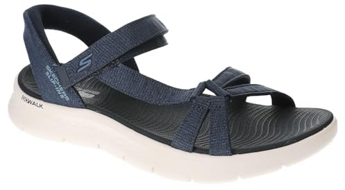 Skechers Women's GO Walk Flex Sandal Sublime, Navy Textile, 5 UK