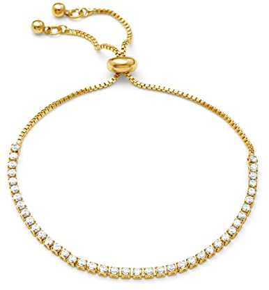 Heideman Armband Ardeo Damen Edelstahl mit Stein weiß verstellbar | Schönes Geschenk zum Jahrestag für Partnerin, hautfreundlich und leicht, in silber oder gold wählbar