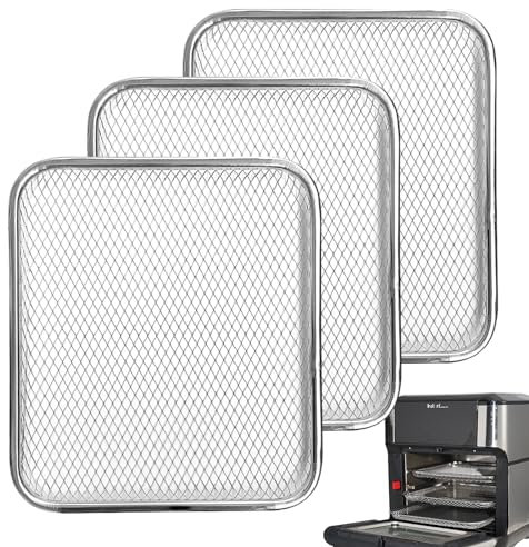 Kispog Stainless Steel Mesh Cooking Tray Dehydrator Tray, Air Fryer Accessories Compatible for 10&10.6 qt Instant Vortex Air Fryer Oven