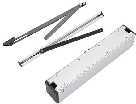 Automatisk dörröppnare elektrisk för trä- och metalldörrar med fjärrkontroll upp till 120 cm dörrbredd 45° öppningshastighet 150 kg lastkapacitet lämplig för hotell, kontor, sjukhus