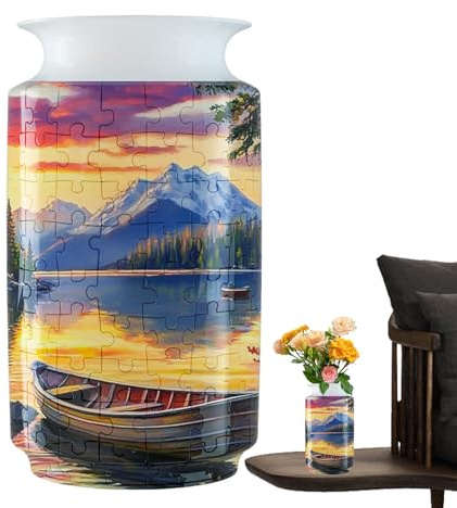Frfik Vase Puzzle, Vase Puzzle en 3D, Kit de Construction Activité Relaxante Déco Maison Cadeau Anniversaire Noël
