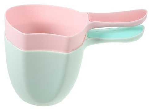 Amosfun Louche à Eau Multi-usages 2 Pièces, Plastique Léger, Couleurs Pastel, Utilisation La Cuisine, Salle De Bain Et Jardin, Confortable Et Pratique
