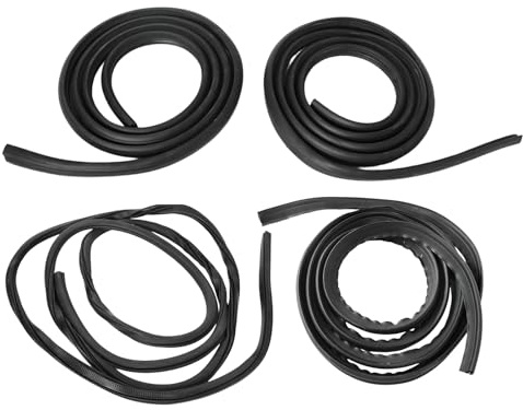 Callume Dichtungssatz (2x Türen + 1x Heckklappe + 1x Schiebetür) 4-teilig Kompatibel mit VW Transporter T5 T6 Kastenwagen 7E0837912B 7E0837911B 7H0843791D 7H0843792G 7H0829193D 7H0829193BK 7E0829193R