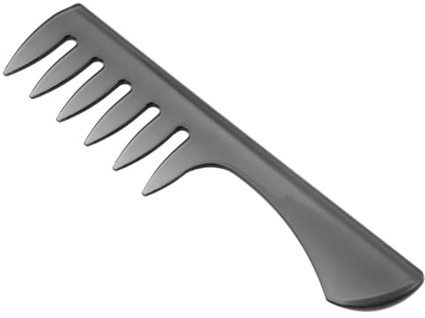 Hohopeti Pettine da a Denti Larghi Nero in Plastica per Styling Chioma e Teasing Design Vintage per Saloni e Parrucchieri Professionisti