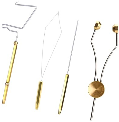 Wilgure Set di attrezzi per la pesca a mosca, porta bobine, finisher e infila-infila, esche da pesca, finisher per nodi Bodkin, facile da usare