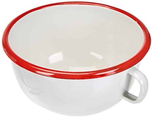 Ibili Bol con ASA Bordeaux 14 CM, acciaio inossidabile, bianco/rosso, 20 x 14 x 14 cm
