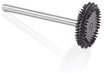 Kutzall Extreme Rotor Saw Burr, 1⁄8 Shaft, Very Coarse - Woodworking Attachment for Dremel, Foredom, DeWalt, Milwaukee. Abrasive Tungsten Carbide, 3⁄4 (19mm) Dia. X 1⁄8 (3.1mm) Length, RSX-34-EC