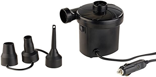 PEARL Elektrische Gebläsepumpe: Elektrische Luftpumpe mit 3 Aufsätzen, für 12 V, 75 Watt (12V Pumpe, Elektro Gebläsepumpe, Pump)