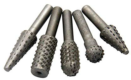 Shank Rotary Burr Rasp Set Woodworking Grinding Polishing Shaping File Wood Carving Drill Bits