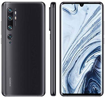Xiaomi Mi Note 10 Phone 6GB RAM + 128GB ROM Curved 3D Display 6.47 NFC Multifunctional Snapdragon 730G Octa Core 32MP Front and 108MP AI Rearview Camera Global Version Mobile, Black
