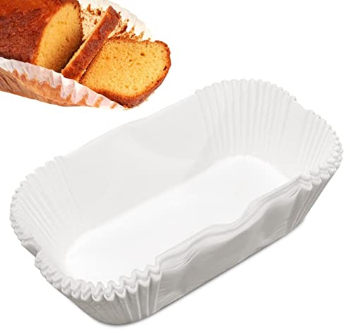Winsome 40 Pcs Loaf Tin, Disposable Bread Baking Paper Tins Non Stick Cake Tin Parchment Paper Greaseproof Paper Cake Tin Liners for Muffins Cupcakes Mini Snacks (2lb)