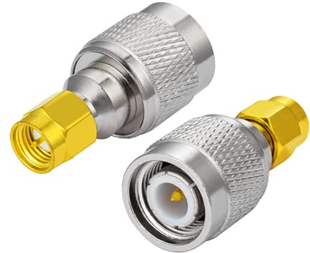 Vecys 4G Antennenadapter SMA Adapter TNC Stecker auf SMA Stecker SMA TNC Wandler für 2G 3G 4G LTE Antennenrouter CB Antennenfunk WiFi WiMax Mobilfunkantennen Funkinstrumentierung