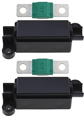 EMSea 2pcs Porte-fusibles Midi et 2pcs Fusibles Midi 40Amp Remplcacement pour Voitures Camions Véhicules de Construction Machines Agricoles Bus Caravanes