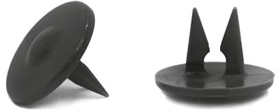 Clips Rapide Gris Anthracite/Noir/Vert de fixation pour Brise-vue sur Panneau de grillage rigide de 4 et 5 mm x 50 ou x 100 (100, Gris Anthracite)