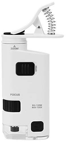 80x-120x Verstellbare Handy-Universal-Clip-Mini-Zoom-Fotomikroskop-Lupe