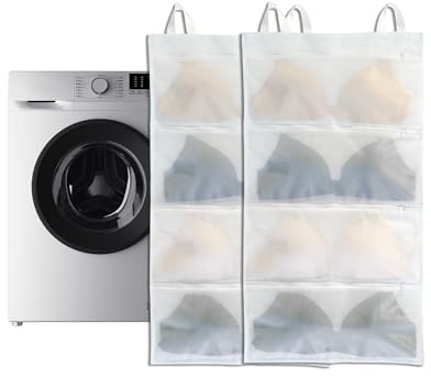 Yusunfun wäschenetz bh für waschmaschine, Kann 8-BHs in einem bh wäschenetz zur Unterstützt drei Arbeitsmodi: Reinigung, wäscheständer und aufbewahrung,2-teilig(A-D cups)