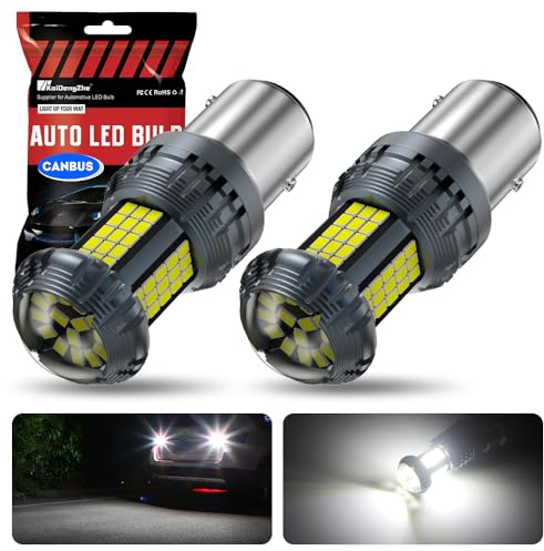 1157 BAY15D LED-lampor, KaiDengZhe vit P21/5W LED inbyggt motstånd CANBUS felfritt anti-hyperblixt 1157 2357 1157A LED-lampa med ersättningsprojektor för stoppljus backljus DRL
